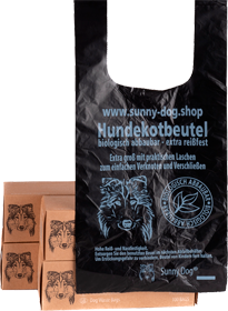 SunnyDog Hundekotbeutel in praktischer Spenderbox