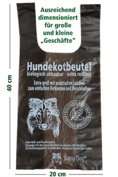 Sunny Dog® Hundekotbeutel mit praktischen Laschen zum Verschließen