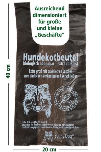 Sunny Dog® Hundekotbeutel mit praktischen Laschen zum Verschließen